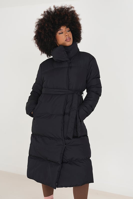 Wrap puffer coat hotsell