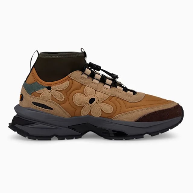 Explore la mítica Isla Pampuma con estas zapatillas Nano de la primera Puma X P.A.M. (Ventajas y mini) colección. Fortalecer las conexiones, entre sí y para la naturaleza, se mantienen fieles al espíritu de la etiqueta australiana de fusionar el arte, la moda y el diseño gráfico con detalles inspirados en el aire libre.

CARACTERÍSTICAS Y BENEFICIOS
Contenido reciclado: la parte superior de este zapato está hecha con al menos 20% de materiales reciclados como un paso hacia un futuro mejor

DETALLES
Nylon y gamuza superior
Calcetín de neopreno
Suela de goma
Pestaña de lengua tejida de marca compartida