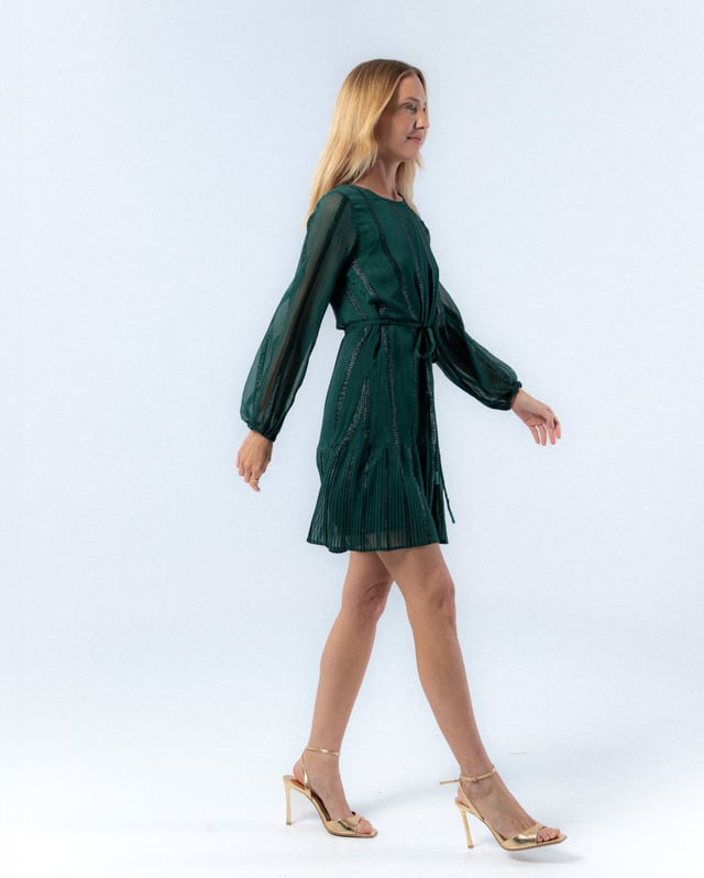 green emerald velvet dress Lara 29084 Prom Dress - Dusty Rose