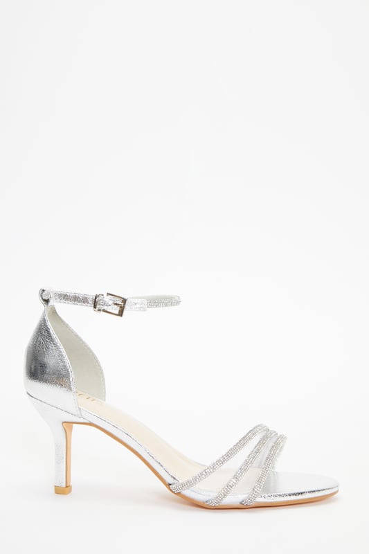 Mesh diamante hotsell heels