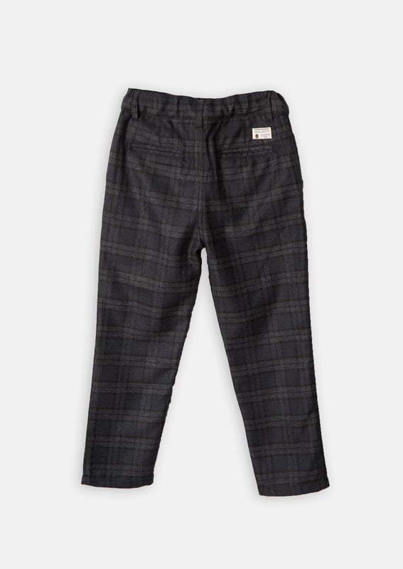 Get ready for your proud parent moment. Your special little person will look incredible in our smart trousers. Perfectly matched to our navy check jacket. I am sustainable - I am recycled Navy About me: 100% Polyester Look after me: think planet. machine wash at 30c.