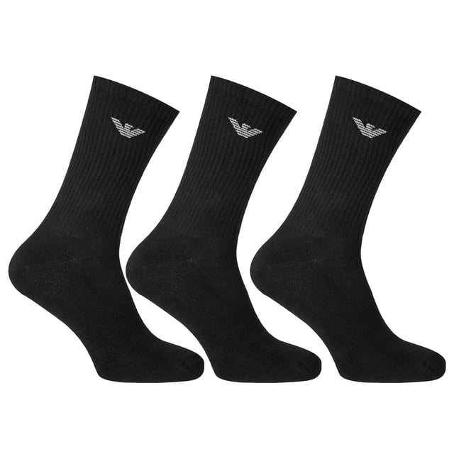 Emporio Armani Men's Crew Socks
Style Code: CC300
77% Cotton, 21% Polyamide, 2% Elastane
Made In Turkey
Regular Fit
3 Pairs
Lightweight Knit
Brand Logo
Ribbed Elastic Cuffs
Stretchable
Solid Colour
Machine Wash Warm