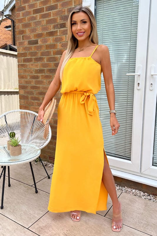 Split leg midi dress cheap