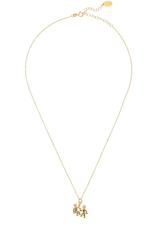 If you're looking for a necklace that's both stylish and informative, then this is the perfect piece for you! The Zodiac Star Sign Necklace is a great way to show off your astrological side.Handcrafted with 925 sterling silver and dipped in 22ct gold it features the celestial motif for Gemini, the twins. Perfect for those that celebrate birthdays between the 21st May to 20th June. The third astrological sign in the Zodiac Geminis are the social butterflies of the zodiac. Find them buzzing between happy hours, dinner parties and dance floors. Gemini signs are in love with love, and they adore the ritual of it all, from those "do they like me?" butterflies to the anticipation of a back-and-forth text volley. Gemini loves dating, but will eventually settle down, because this sign is incredibly loyal once they've chosen a partner.The necklace also comes with a 40-45cm chain, so it can be worn at a length to complement any neckline. Or layer with other necklaces to create your own unique styling. It measures 1.5 x 1cm and weighing only 3grams, this necklace is not only beautiful but also lightweight and comfortable to wear.Show your zodiac pride with this stylish and unique piece of jewellery. The Zodiac Star Sign Necklace is ideal for astrology fans, those who love celestial-themed accessories, or anyone who wants to show their interest in the stars.Whether you're treating yourself or buying a gift for a loved one, this necklace is sure to impress.