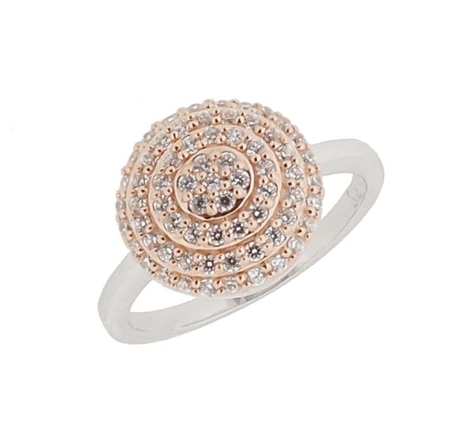 This elaborate Ring for Women from Orphelia  is the perfect gift to spoil yourself or a loved one. The Ring is made out of 925 Sterling Silver, colored Silver/Rose at Size: 52 weighing in at 4 grams with a Width of 1.1 cm at its widest point. The Orphelia Women's 925 Sterling Silver Ring - Silver/Rose ZR-7120 is delivered in a stunning gift box and carries a two year warranty.
