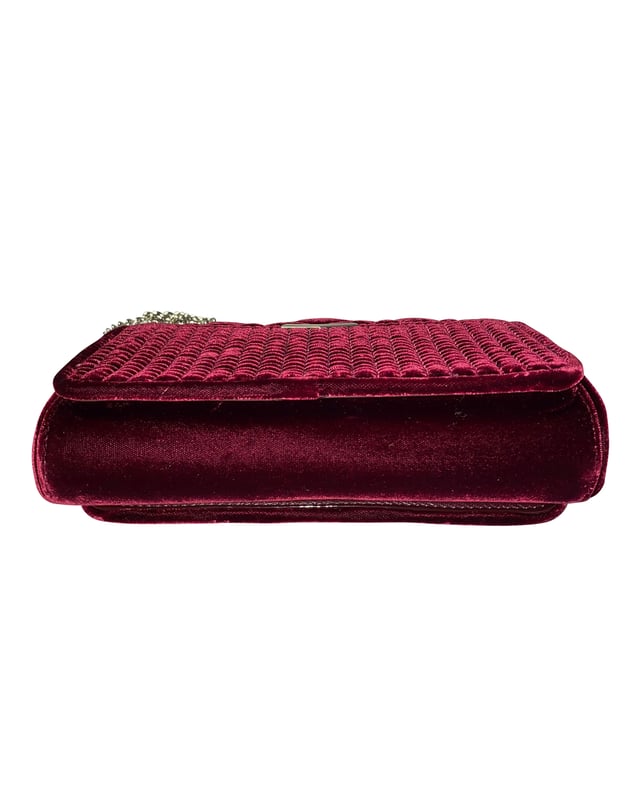 Burgundy velvet clutch new arrivals