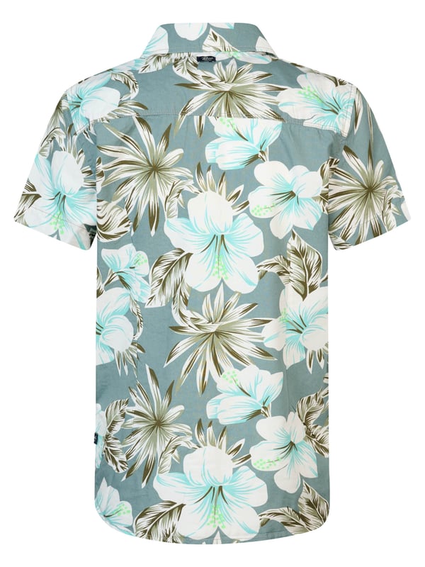 Kurzarm-Hemd mit botanischem Allover-Print, Brusttasche, klassischem Kragen und Knopfleiste. Das Hemd ist in verschiedenen Farben erhältlich und hat eine normale Passform. Du schwankst zwischen zwei Größen? Nimm die größere Größe! Kurzarm-HemdNormale PassformKlassischer KragenBotanischer Allover-PrintBrusttasche55 % Baumwolle, 45 % LyocellDas Model ist 153 cm groß und trägt Größe 152.