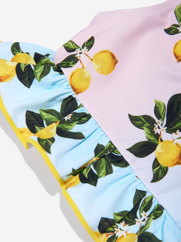 Introducing the 'Girls Ira Lemon Print Bikini' in Multicolour ‚Äì this season's must-have from Nessi Byrd. Perfectly designed for girls who make a splash at Swim. Let's dive into its enticing features: Vibrant Print: The delightful lemon print emanates a lively feel, making every Swim occasion a stylish affair. Luxurious Comfort: Crafted with superior quality fabric for your girl's utmost comfort, ensuring smooth sailing in every aquatic adventure. Wardrobe Revamp: Elevate your little one's swimwear collection with this playful bikini. Amplify the fun quotient with the charismatic 'Girls Ira Lemon Print Bikini' in Multicolour. Sparkle her Swim with Nessi Byrd's style!