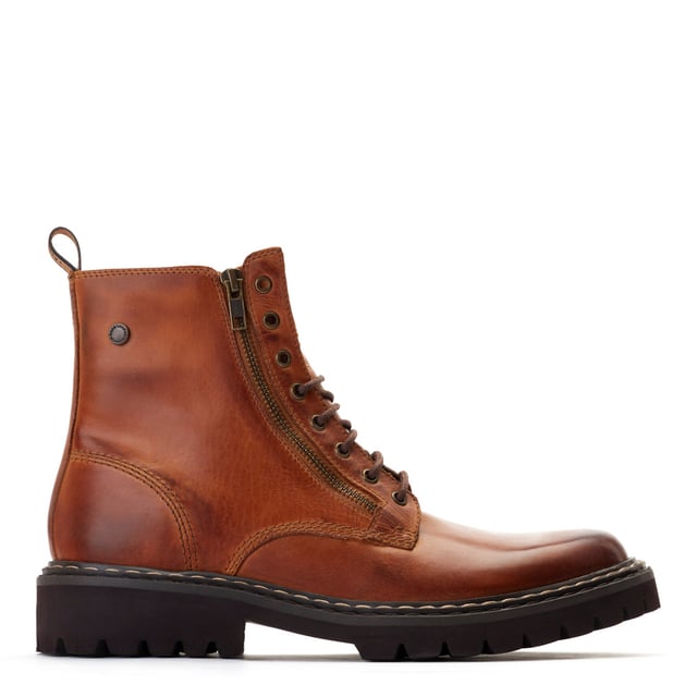 Base London Griffin Pull Up Tan Boots