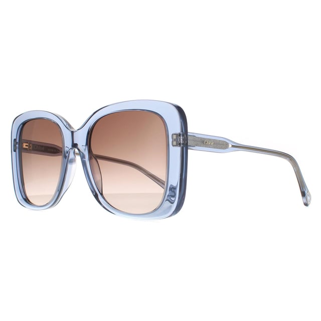 Las gafas de sol Chloe Square gradiente azul cristal marrón CH0125S para mujer son un elegante modelo cuadrado elaborado en acetato ligero. El logotipo de Chloe luce en las patillas finas para garantizar la autenticidad de la marca.