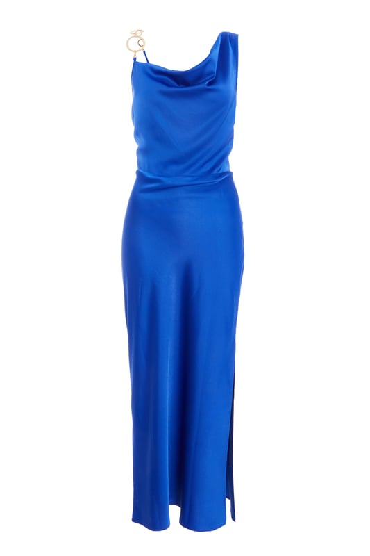 - Satin finish - Chain strap - Cowl neckline - Model height: 5' 9" - Model wears uk 8 / us 4 / eur 36 - Always check the care wash label - Cool hand wash with mild detergent