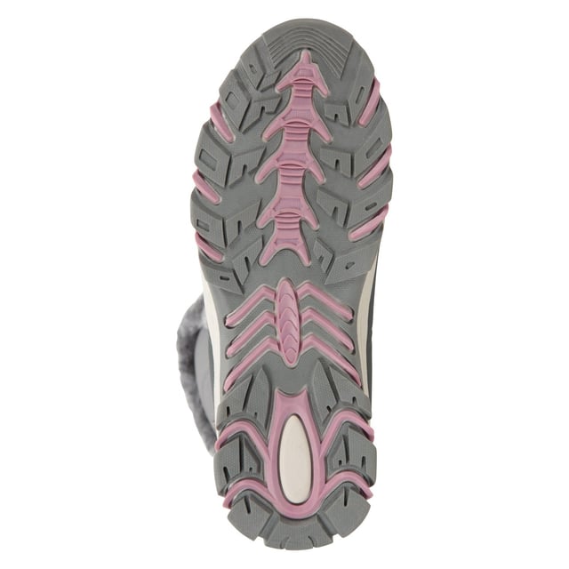 Upper: Synthetic, Textile. Lining: Isotherm, Textile, Thinsulate. Insole: Synthetic. Outsole: Rubber, Synthetic. Fabric Technology: Durable, DWR Finish, Flexible, Isotherm, Lightweight, Snowproof, Thermal Tested -20c, Water Repellent, Water Resistant, Waterproof. Flat. Cut: Mid Cut. Trim: Faux Fur. Design: Plain. Toe Style: Round. Fastening: Lace Up, Slip-In.