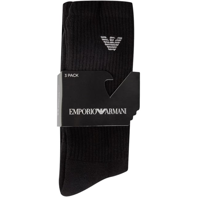 Emporio Armani Men's Crew Socks
Style Code: CC300
77% Cotton, 21% Polyamide, 2% Elastane
Made In Turkey
Regular Fit
3 Pairs
Lightweight Knit
Brand Logo
Ribbed Elastic Cuffs
Stretchable
Solid Colour
Machine Wash Warm