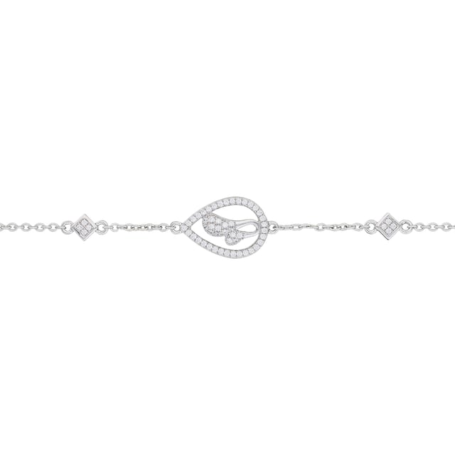 This dazzling Bracelet for Women from Orphelia  is the perfect gift to spoil yourself or a loved one. The Bracelet is made out of 925 Sterling Silver, colored Silver at Length: 19 cm weighing in at 2.6 grams with a Width of 1.2 cm at its widest point. The Orphelia Women's 925 Sterling Silver Bracelet - Silver ZA-1000 is delivered in a stunning gift box and carries a two year warranty.