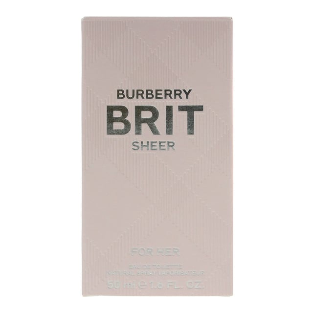 Burberry Brit Sheer (2015) by Burberry is a floral fruity fragrance for women. Top notes: lychee, yuzu, pineapple leaf and mandarin orange. Middle notes: pink peony, peach blossom and pear. Base notes: white musk and white woods. Burberry Brit Sheer (2015) was launched in 2015.