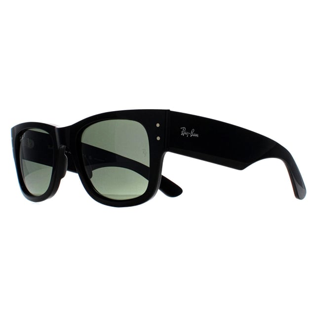 Las gafas de sol Ray-Ban Square Unisex Pulidas Negro Verde Polarizadas RB0840S Mega Wayfarer están fabricadas con precisión y estilo. Estas gafas de sol tienen una montura atrevida y de gran tamaño que irradia confianza y sofisticación. Las líneas limpias y la silueta llamativa ofrecen un diseño progresivo y una protección UV excepcional, manteniendo sus ojos protegidos al tiempo que hace una declaración de moda audaz.