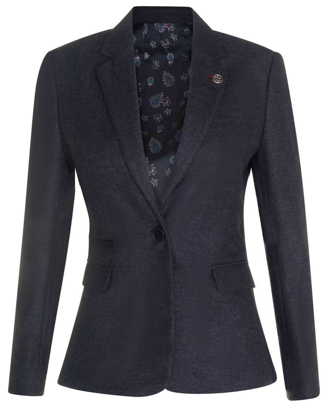 Womens tweed jacket with elbow patches on sale