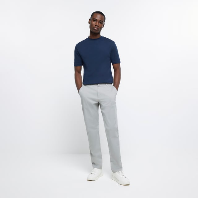 RI Studio, Short sleeve, Crew neck, Slim fit, Our model wears a UK M and is 185.5cm/6'1'' tall, Cotton for this product has been responsibly sourced, Do Not Bleach, Do Not Dry Clean, Do Not Tumble Dry, Iron on Reverse, Machine Wash 40oC