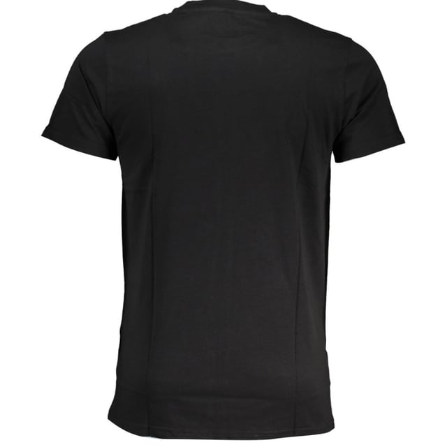 Blijf stijlvol en zelfverzekerd met dit Cavalli Class merk Logo Zwarte T-Shirt. Dit comfortabele topje laat jouw unieke gevoel voor stijl zien en zorgt voor een onvergetelijke indruk! Ronde hals, Korte mouwen, 100% Katoen, Regular Fit, Valt waarachtig op maat, Zwart T-shirt