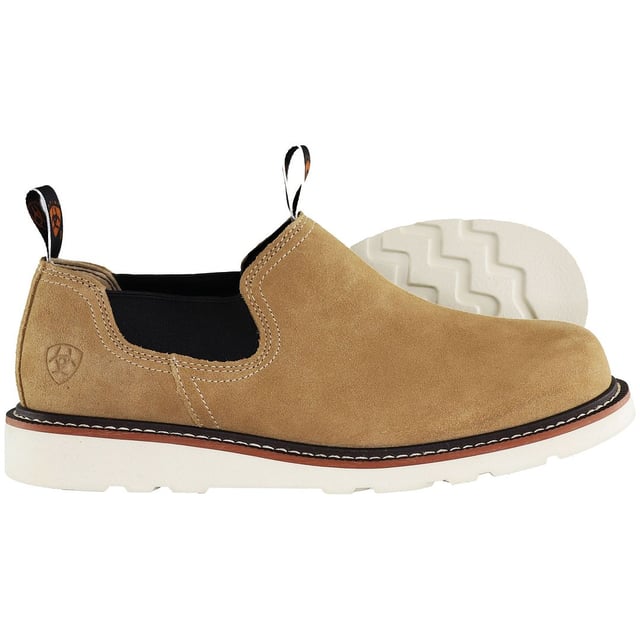 The Ariat Recon Twin Gore Men's Brown Shoes are a blend of style, comfort, and durability, making them a versatile choice for various occasions. These shoes offer a classic and timeless look with modern features. Here are the key features of these men's brown shoes:

Key Features:

 Twin Gore Design:  These shoes feature a convenient twin gore design with elastic inserts on both sides of the shoes. This design allows for easy slip-on and removal while ensuring a snug and comfortable fit.

 Premium Leather:  Ariat is known for its high-quality materials, and these shoes are typically crafted from premium leather. This not only provides a classic and sophisticated look but also offers durability and long-lasting wear.

 Stylish Brown Color:  The brown color of these shoes is versatile and pairs well with a variety of outfits, making them suitable for both casual and semi-formal occasions.

 Cushioned Footbed:  The shoes often come with a cushioned footbed, providing comfort and support, even during long hours of wear.

Durable Outsole:  The outsole of these shoes is designed for traction, stability, and durability, making them suitable for everyday use.

Classic and Timeless Look:  The design of the Ariat Recon shoes offers a classic and timeless appearance that won't go out of style, ensuring they remain a wardrobe staple for years to come.

The Ariat Recon Twin Gore Men's Brown Shoes offer the perfect blend of style and functionality. Whether you're dressing up for a semi-formal event or just need a comfortable and versatile pair of shoes for everyday wear, these shoes are an excellent choice for those who value both classic aesthetics and modern comfort.