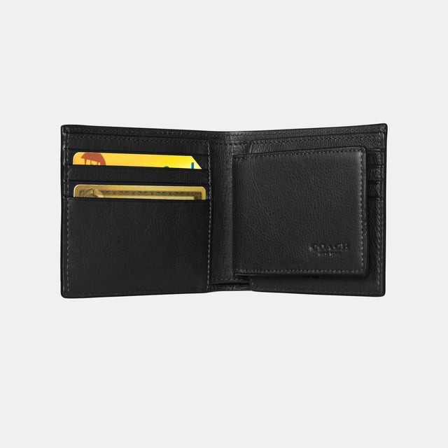 3 in 1 Wallet in Sport Calf Length 19.5cm,  Width 1.25cm, Height 6.0cm