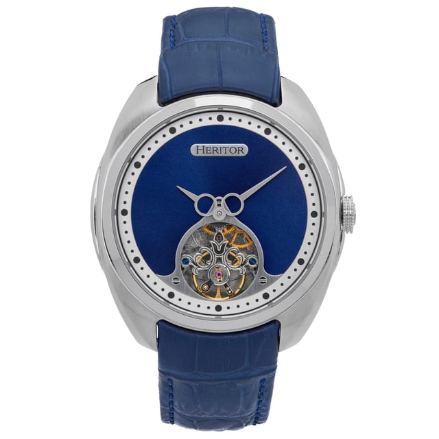 316L roestvrijstalen behuizing van chirurgische kwaliteit; Jeweled M2701-1A automatisch uurwerk; Juweellagers: 22 juwelen; 41 uur gangreserve; Slagen per uur (BPH): 21600/uur; Saffier-gecoat mineraal kristal; Semi-skelet wijzerplaat; Observatiekast terug naar bezichtiging Uurwerk; Echt lederen band; Logo-gegraveerde roestvrijstalen sluiting; 46 mm doorsnee; 5 ATM waterbestendigheid;
