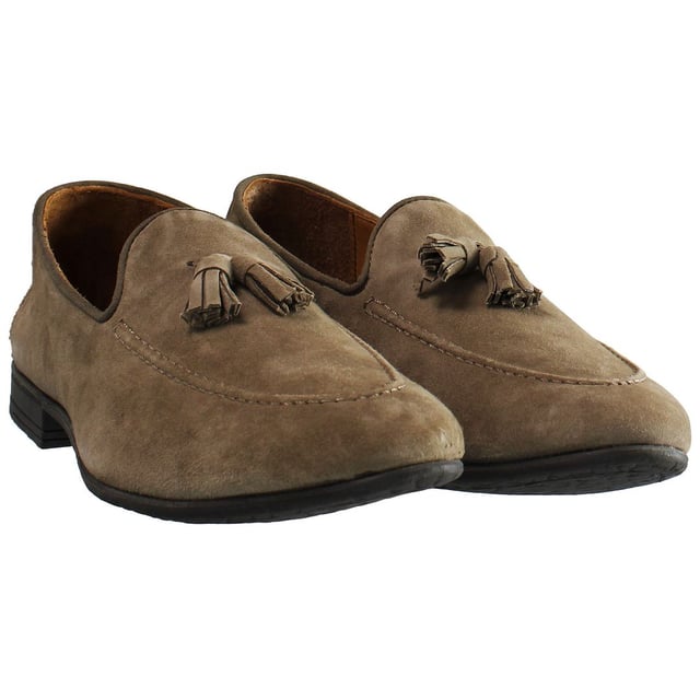 Hackett Tassel Roll Zapatos marrones para hombres Zapatos de cuero de gamuza marrón de gamuza marrón Hackett Tassel HMS20911 951