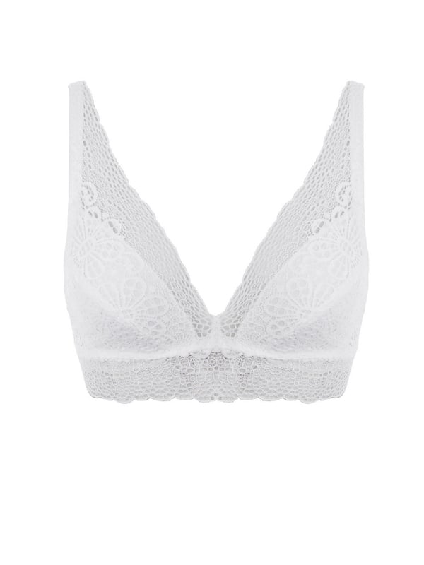 Freya Erin Bralette. Triangle shape with elastic underband/underarm and adjustable straps. Hook and eye closure. The product is recommended as hand-wash only.