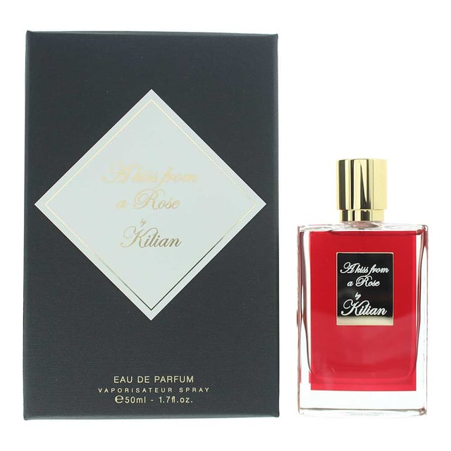 A Kiss From A Rose, launched in 2021, is a Floral fragrance for women by By Killian. Perfect for Spring and Summer, this fragrance is worn during the day. Created by Alberto Morillas, this fragrance contains top notes of Green Notes and Black Currant. Middle notes of this fragrance are May Rose and Jasmine Sambac with base notes of White Musk and Cypriol Oil or Nagarmotha.