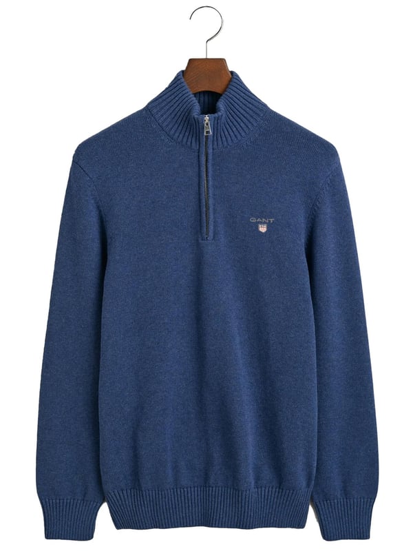 Gant cotton half zip jumper best sale