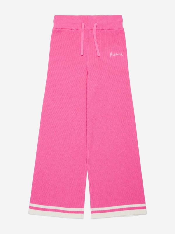 Introducing the **Girls Knitted Trousers in Pink** by Marni, a luxurious addition to your little girl's AW2024 wardrobe. Crafted with precision and care, these trousers promise both elegance and Cosiness. Perfect for stylish comfort during the colder months. Key features include: **Exquisite Craftsmanship:** Skillfully knitted using premium materials for warmth and durability. **Chic Comfort:** Offers a snug fit with a soft, flexible waistband ensuring comfort all day long. **Versatile Elegance:** Beautiful rich pink hue complements various tops and shoes, making it easy to style.Step into style with Marni's latest creation for young fashionistas. Elevate her winter fashion today!
