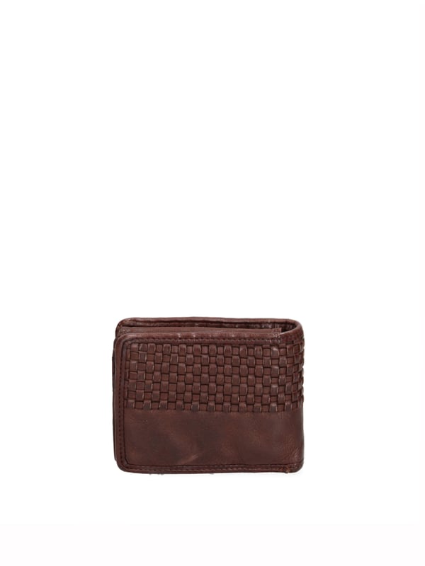 Cartera de hombre. El cierre está ausente. Los bolsillos internos son tarjeteros para billetes y monedas. Los bolsillos externos están ausentes. Falta la correa para el hombro. Falta el mango. Hay un compartimento interno. El material exterior es 100% Piel Auténtica. Internamente está forrado en piel auténtica. Medidas: 12x9x2 cm. Producto de moda