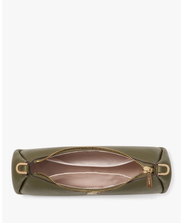 Kayla Pebbled Leather Convertible Shoulder Bag, Metal Spade, Back Zip Pocket,  Length: 8.00 Cm,  Width: 26.40 Cm,  Height: 16.00 Cm