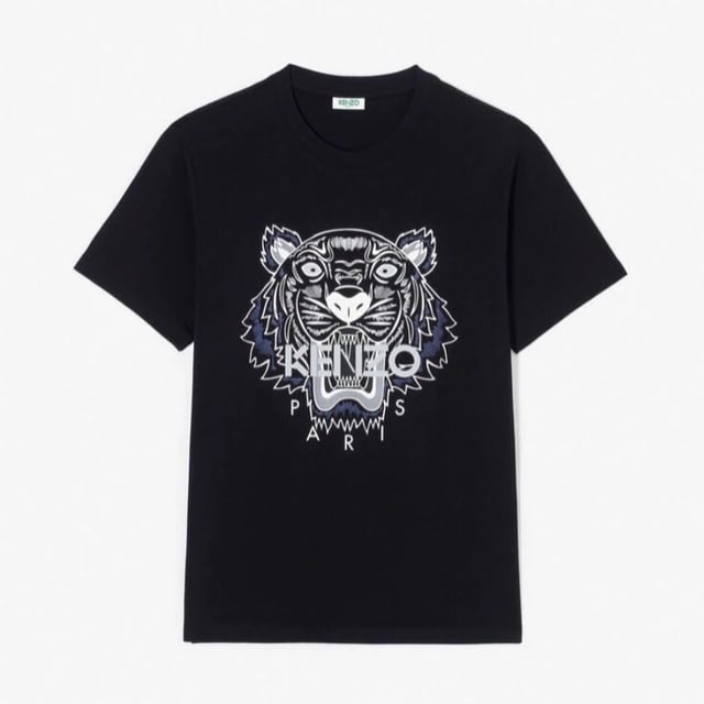 Kenzo Black Grey Tiger T Shirt