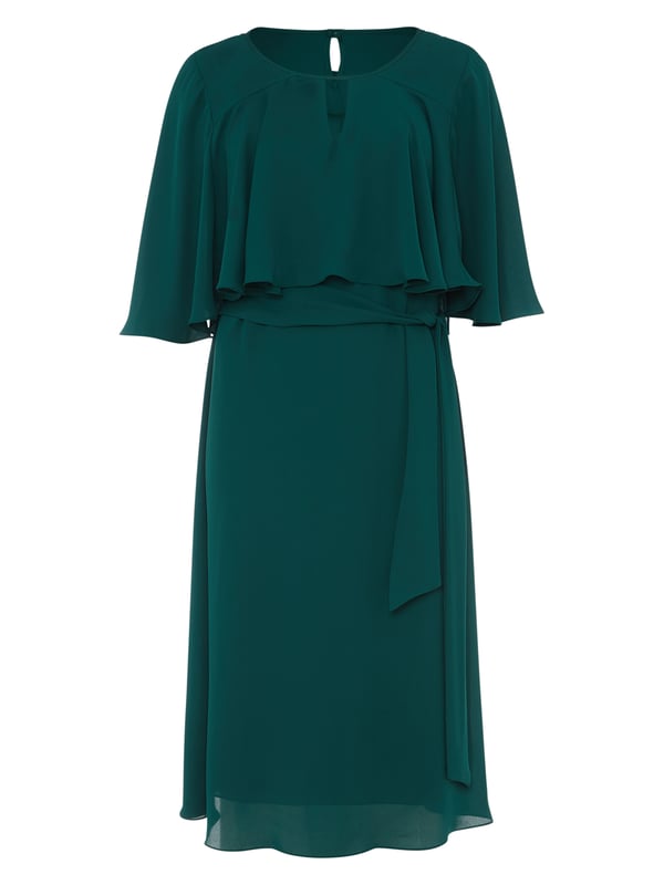 Elevate your wardrobe with the forest-green Alexia Layered Dress. Perfect for any occasion where style and comfort are key.