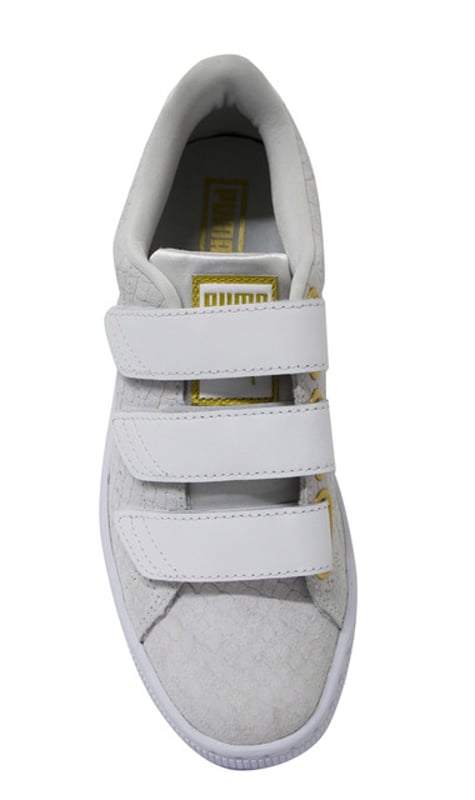 Puma basket hot sale strap womens