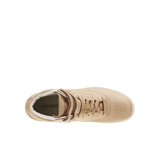 Reebok Freestyle Hi xx Face Stockholm 35 Beige Leather Womens
