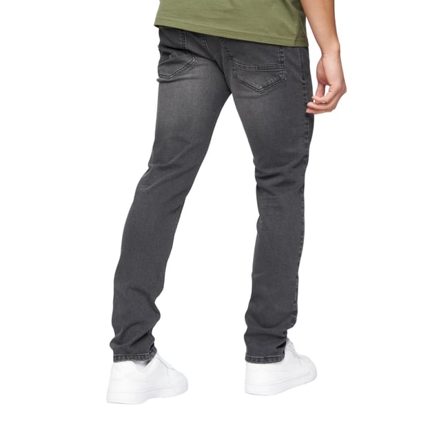 98% Cotton, 2% Elastane. Fabric: Twill. Design: Plain. Pockets: 2 Side Pockets, 2 Back Pockets, 1 Coin Pocket. Fastening: Button, Zip Fly. Fit: Slim. Branded Buttons.