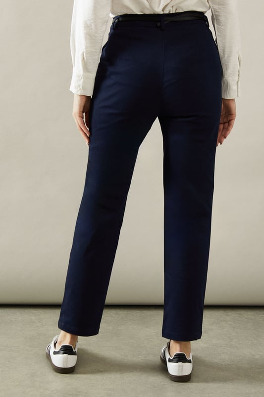 Belted Tapered Trouser