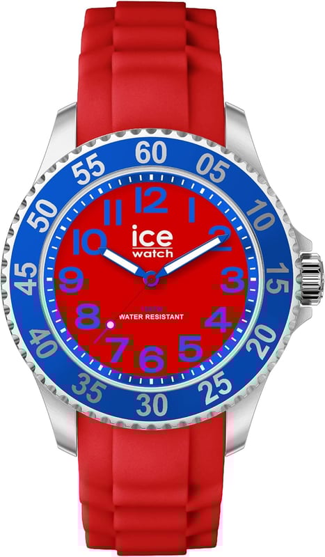 This Ice Watch Ice Steel - Spider Analogue Watch for Child is the perfect timepiece to wear or to gift. It's Silver 35 mm Round case combined with the comfortable Red Silicone watch band will ensure you enjoy this stunning timepiece without any compromise. Operated by a high quality Quartz movement and water resistant to 10 bars, your watch will keep ticking. This watch with a super soft silicone strap, will add a flash of vibrant style to all your outfits! This Analogue watch has a Calendar function: Date , Luminous Hands and Luminous Hands High quality 16 cm length and 19 mm width Red Silicone strap with a Buckle Case diameter: 35 mm,case thickness: 11 mm, case colour: Silver and dial colour: Red