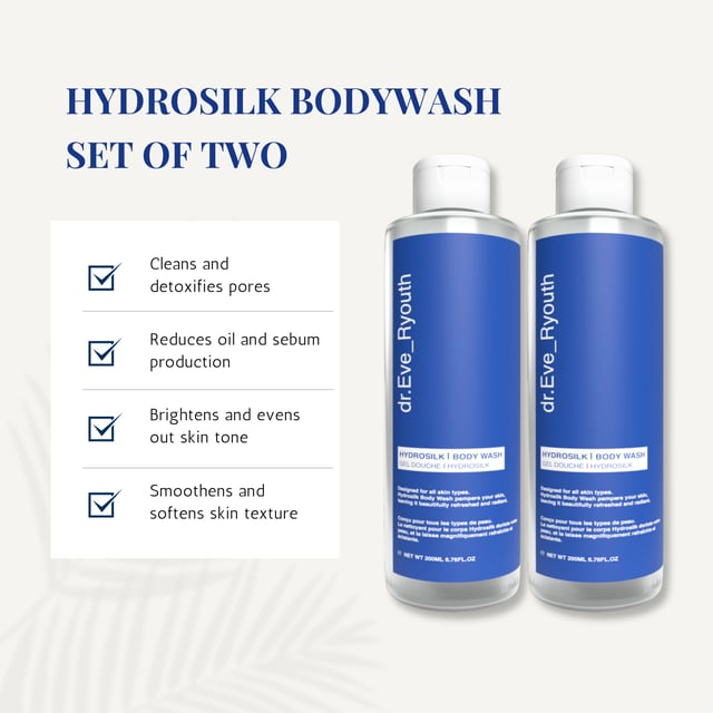 With its silky smooth formula that deeply moisturizes and rejuvenates your skin, Hydrosilk Body Wash is infused with natural moisturizers, it gently cleanses while nourishing your skin, making it perfect for daily use. Enriched with nourishing ingredients, it gently cleanses away impurities while leaving a subtle, fresh fragrance.