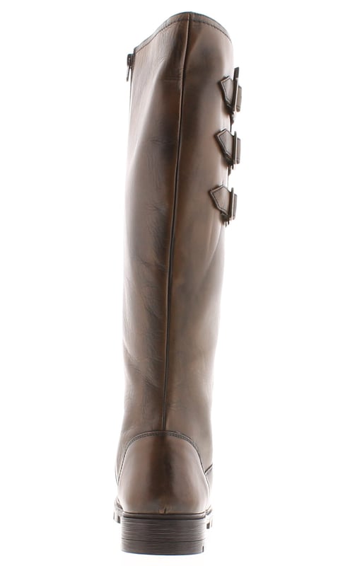 Womens Long Boots Maizie Leather Zip bronze