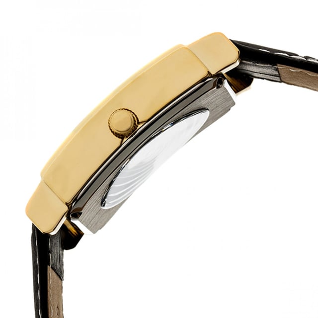 316L Surgical-Quality Stainless Steel Case; Jeweled Automatic Movement; Jewel Bearings: 17 Jewels; 42-Hour Power Reserve; Beats per Hour (BPH): 21600/Hour; Sapphire-Coated Mineral Crystal; Engraved Dial; Observation Caseback to View Movement; Genuine Leather Crocodile-Embossed Strap; Logo-Engraved Stainless Steel Clasp; Luminous Hands; Seconds Sub-Dial; 32mm Case Diameter; 5 ATM Water Resistance;