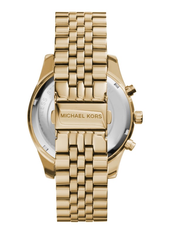 Reloj de hombre de la marca Michael Kors en color oro. La caja tiene un diámetro de 45 mm.  Marca: Michael KorsNombre del modelo: MK8281Categoría: reloj de pulsera de los hombresMateriales: acero inoxidableColor: OroReloj de tiempo: Cuarzo