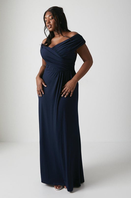 Quiz bardot fishtail dress online