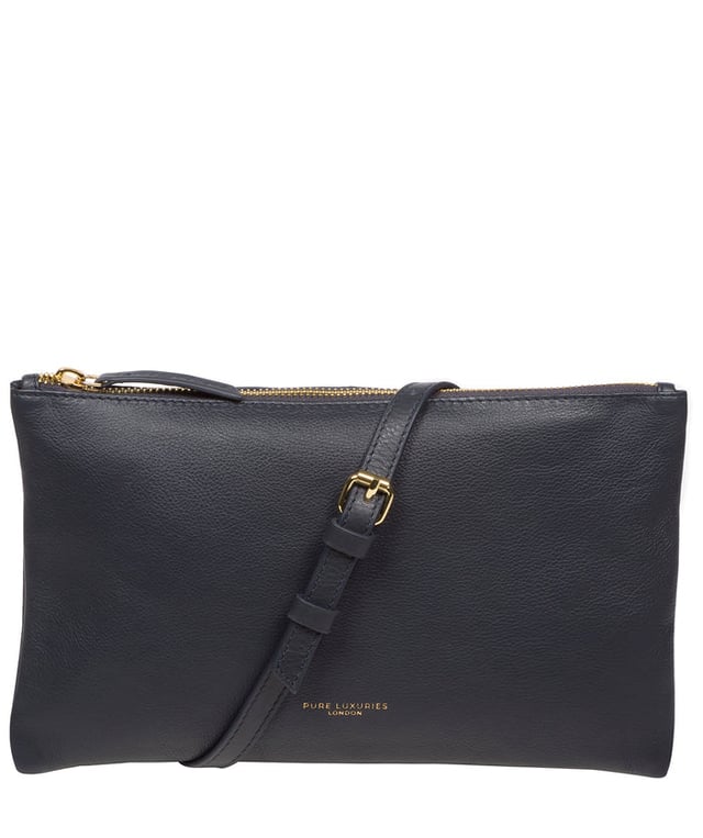 Crafted from high-quality Nappa leather, the 'Anya' cross body bag from Pure Luxuries London's Marylebone Collection is a must-have thanks to the super soft-to-the-touch feel and finish. A stylish zip-over top secures the central compartment which is lined with 100% cotton for a flawless look. Additional storage is provided by three card slots and a slip pocket, perfect for all your essentials. This accessory is adorned with a slim and adjustable strap with a maximum drop length of 65cm and complemented by eye-catching gold-coloured metal fittings and zips which give it an elegant look. The Pure Luxuries logo is embossed for an effortless and sophisticated finishing touch.
