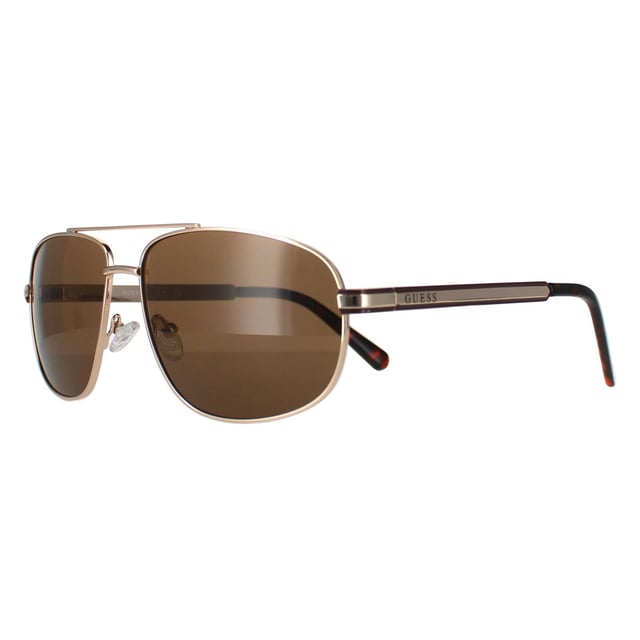 Guess Aviator Mens Gold Brown GF0244