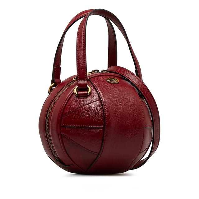 Vintage Gucci Mini Tifosa Basketball Bag Red