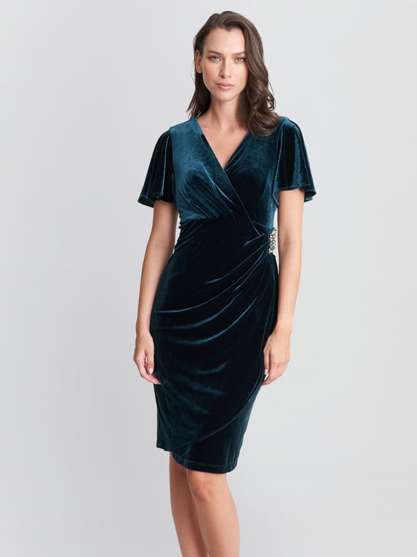 Gina bacconi clearance velvet dress