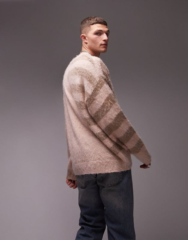 Topman striped hotsell jumper